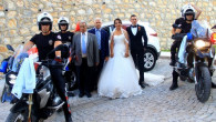 Menteşe’de şehit oğlunun düğününde polis eskortlu konvoy