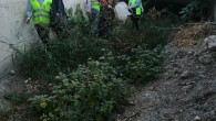 DERE YATAKLARINDAN 485 TORBA ÇÖP TOPLANDI