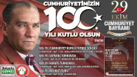 CUMHURİYETİN 100. YILINI KUTLUYORUZ