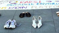 Bodrumlu kadınlardan kadın cinayetlerine ayakkabılı protesto