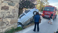 BODRUM YALIKAVAKTA TAŞ BİNAYA ÇARPTI