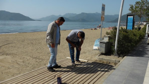 Marmaris Plajları sezona hazırlanıyor