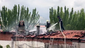 Karabağlar Yaylasında  lokanta yangını