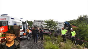 BABASININ HAYATINI KAYBETTİĞİ  KAZADA  YARALI OLAN 15 YAŞINDAKİ MUHİTTİN’DE YAŞAMINI YİTİRDİ