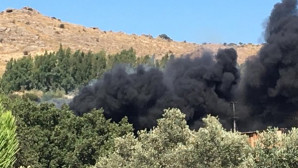 ORTAKENTTE GERİ DÖNÜŞÜM MERKEZİNDE YANGIN…