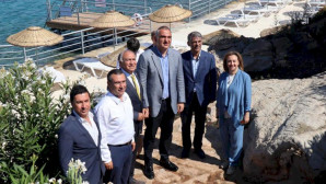 Kültür ve Turizm Bakanı Mehmet Nuri Ersoy halk plajının açılışını gerçekleştirdi.