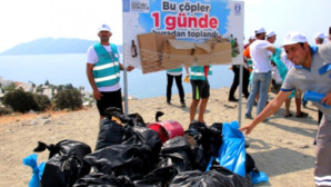 DEĞİRMENLER’DEN BİR TON ÇÖP ÇIKTI