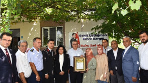 Şehidin ailesine Şehadet Belgesi verildi