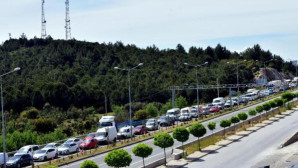 Muğla’ya girişlerde yoğunluk başladı.