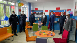 Yatağan ‘da Polis Amca Kütüphanesi Açıldı