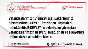 E-DEVLET  ÜZERİNDEN SUNULAN HİZMETLER