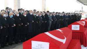 TÜRKİYE ŞEHİTLERİNİ UĞURLADI