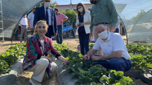 VALİ HANIM ÇİFTLİĞİNİ ZİYARET ETTİLER