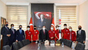 Türkiye 3’üncüsü olan Gökova Roket Takımı’ndan Vali Orhan Tavlı’ya Ziyaret