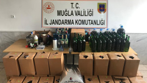 DATÇA’DA KAÇAK İÇKİ ELE GEÇİRİLDİ