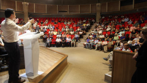 BAŞKAN ARAS SİTE YÖNETİCİLERİ İLE BULUŞTU