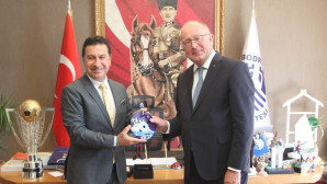 BELÇİKA HEYETİNDEN BAŞKAN ARAS’A ZİYARET