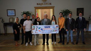 SOGEM Gönüllüsü Gençlerden Başkan Gürün’e Ziyaret