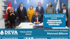 BODRUM’DAN İŞTEN ATILAN HEKİMLERE DESTEK