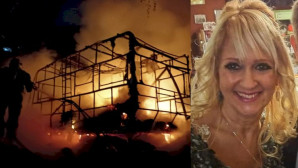 İNGİLİZ KADIN KARAVANDA YANARAK CAN VERDİ .