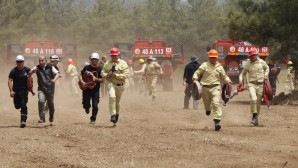 MUĞLA’DA  YANGIN SAVAŞÇILARI SEZON ÖNCESİ UYGULAMALI EĞİTİM ALDI