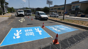 13 İlçede Trafik Güvenliği İçin Yol Çizgi Çalışmaları Sürüyor