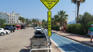 Marmaris’te araçlar şaşkın Yayalarda şaşkın