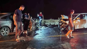 Torba- Gölköy ölüm yolunda feci kaza, ortalık savaş alanına döndü 3 kişi yaralandı