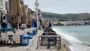 Bodrum sahillerinde utandıran görüntüler