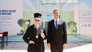 Patrik Bartholomeos, Bodrum ‘daki Aya  Nikola Kilisesi’ni ziyaret etti  