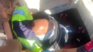 Bodrum’da Havuz Dairesinde sıkışan kişiyi İtfaiye kurtardı
