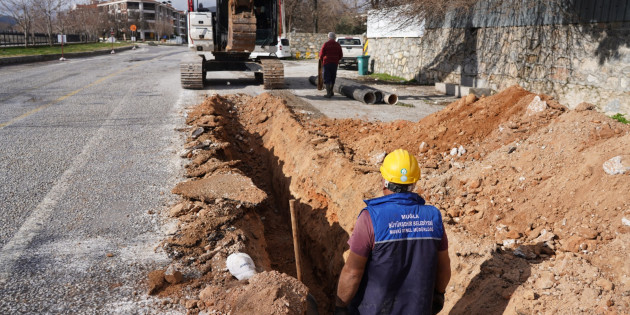 Menteşe Kireç Sanayi Bölgesinde İçme Suyu Hat Yenileme Çalışması