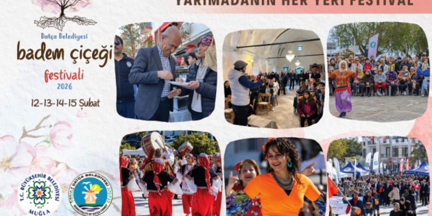 DATÇA’DA KIŞ TURİZMİ BADEM ÇİÇEĞİ FESTİVALİYLE DEVAM EDİYOR