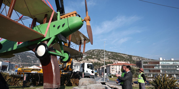 İsmet Tayyaresi Yeniden Muğla’nın Kalbine Yerleştirildi
