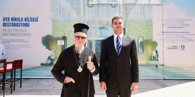 Patrik Bartholomeos, Bodrum ‘daki Aya  Nikola Kilisesi’ni ziyaret etti  