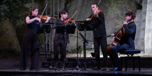 Gümüşlük’te tarihi taş ocağında Varyon Quartet rüzgarı esti
