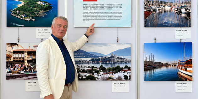 Dünya’nın en güzel koylarının Fotograflarının sergilendiği Çin’de Türkiye’yi Bodrum temsil etti