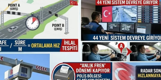 Trafikte yeni dönem başlıyor, Radarı Görünce  firene basmak  Nafile….