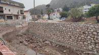 Marmaris’te zarar gören dere duvarları tamir edildi