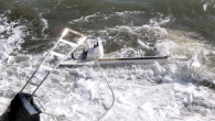 Şiddetli lodos tekneleri batırdı, iskeleleri parçaladı