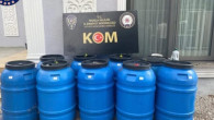 Muğla’da Etil Alkol ve Sahte Şarap Operasyonu, tam 2 ton yakalandı