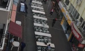 Turgutreis Caddesi esnafından iftar yemeği