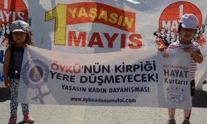 1 Mayıs’ta Öykü Arın’a destek.