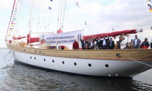 GAZİ’NİN İZİNDEKİ STS BODRUM’A İZMİR’DE MUHTEŞEM UĞURLAMA