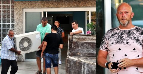 250 TURİSTİN OLDUĞU OTELE İCRA GELİNCE GERGİN ANLAR YAŞANDI