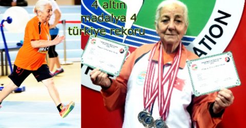 BODRUMLU FEHİME NİNE ,TÜRKİYE ŞAMPİYONASINDA REKOR BIRAKMADI.