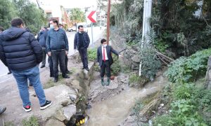Taşkın yaşanan bölgelerde incelemelerde bulundu