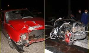 Otomobil İle Motosiklet çarpıştı bir ölü