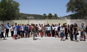 BELEDİYE  PERSONELİNE TEMEL YANGIN EĞİTİMİ