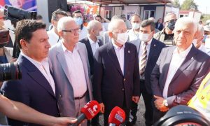 CHP LİDERİ YANGIN BÖLGESİ ZİYARETLERİNE BODRUM’DAN BAŞLADI